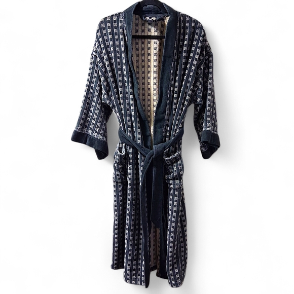 Dior Other - Vintage Christian Dior Monsieur Robe Cotton One Size Black\Tan